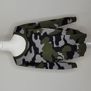 Torrid Camo Jacquard Crew Neck Sweater